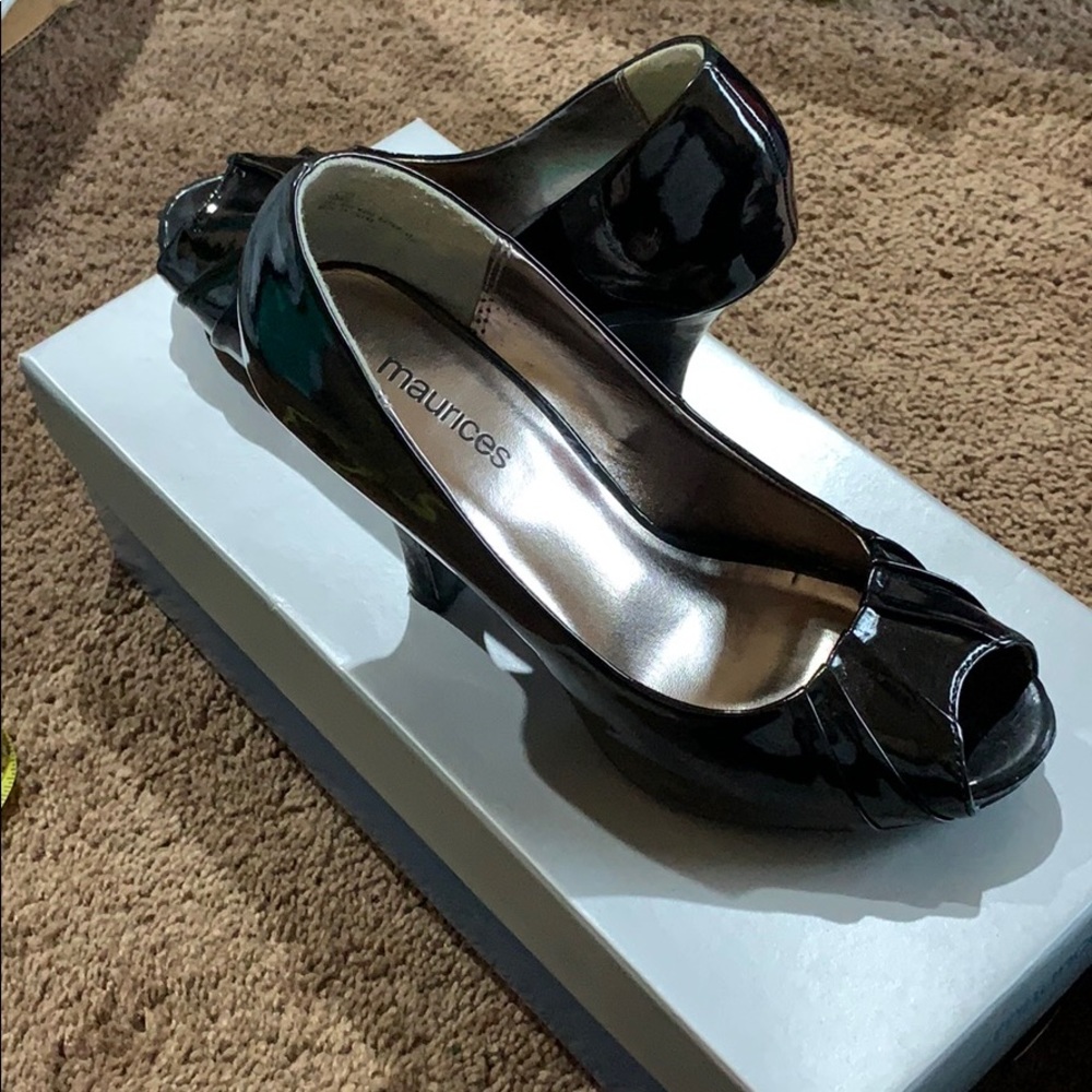 Maurice’s Patent Leather Peep Toes